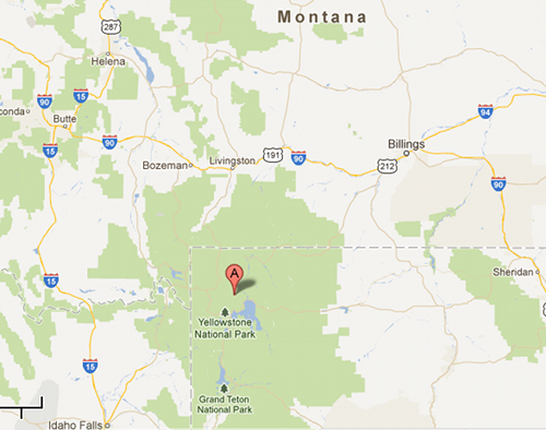 Carte Grand Teton Region